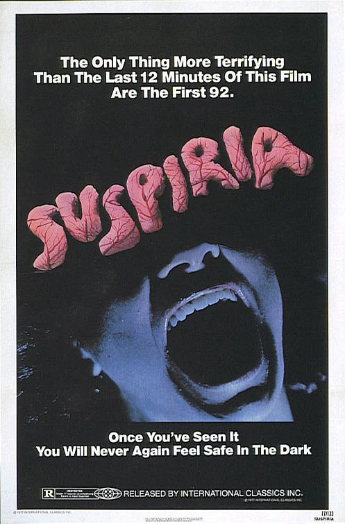 Locandina ufficiale di Suspiria di Dario Argento