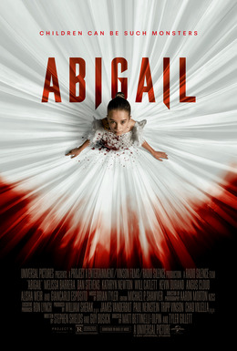 Locandina ufficiale verticale di Abigail, film horror del 2024