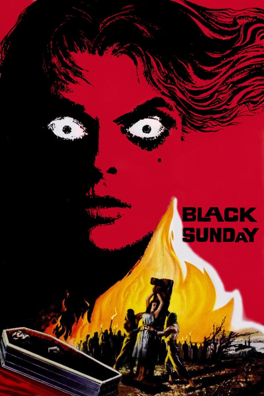 Locandina verticale di Black Sunday, La maschera del demonio, film di Mario Bava del 1960
