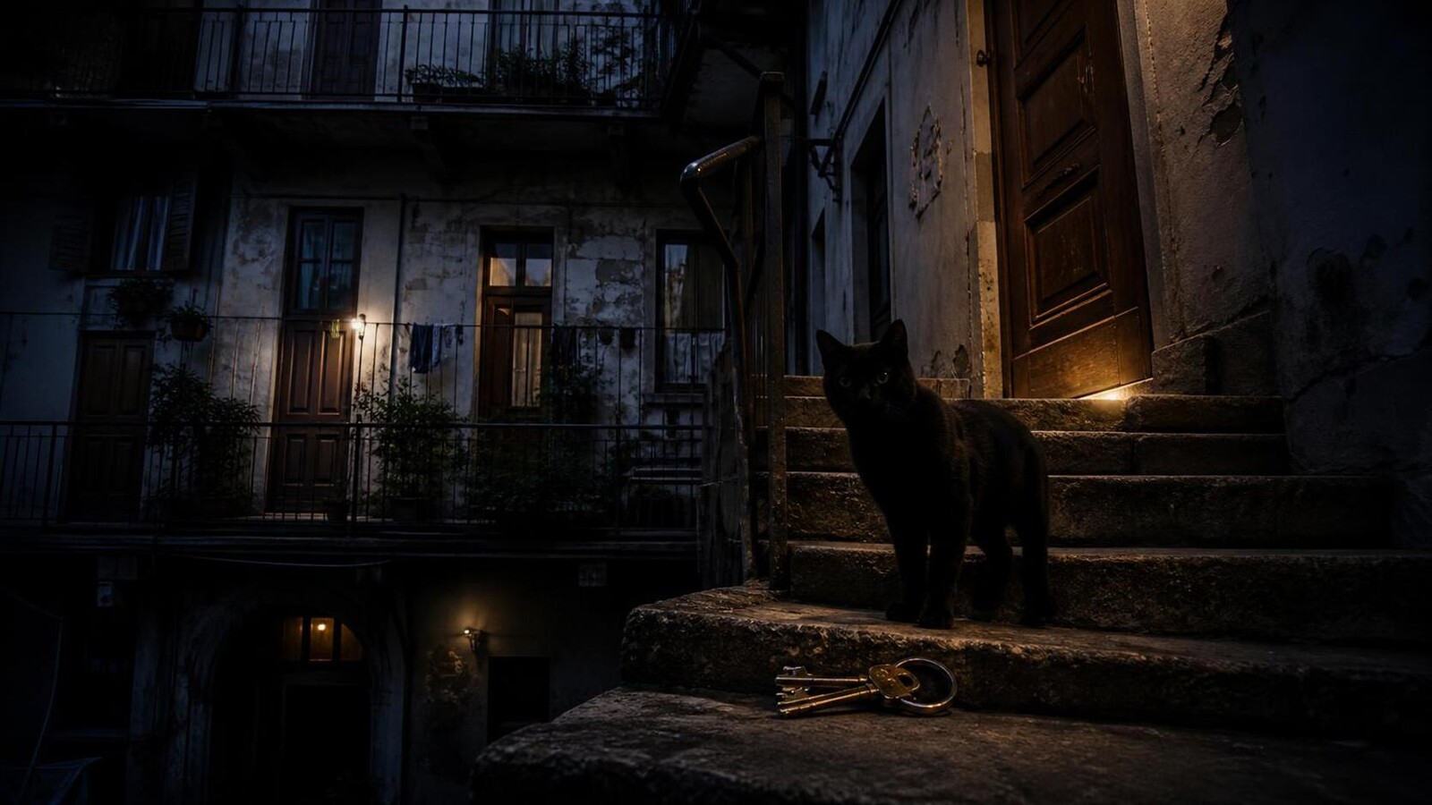 La gatta nera entrò con le chiavi di mia nonna