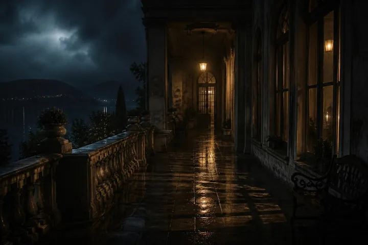 Una villa sul lago nella notte temporalesca richiama l'estate del 1816 e la nascita immaginaria di Frankenstein