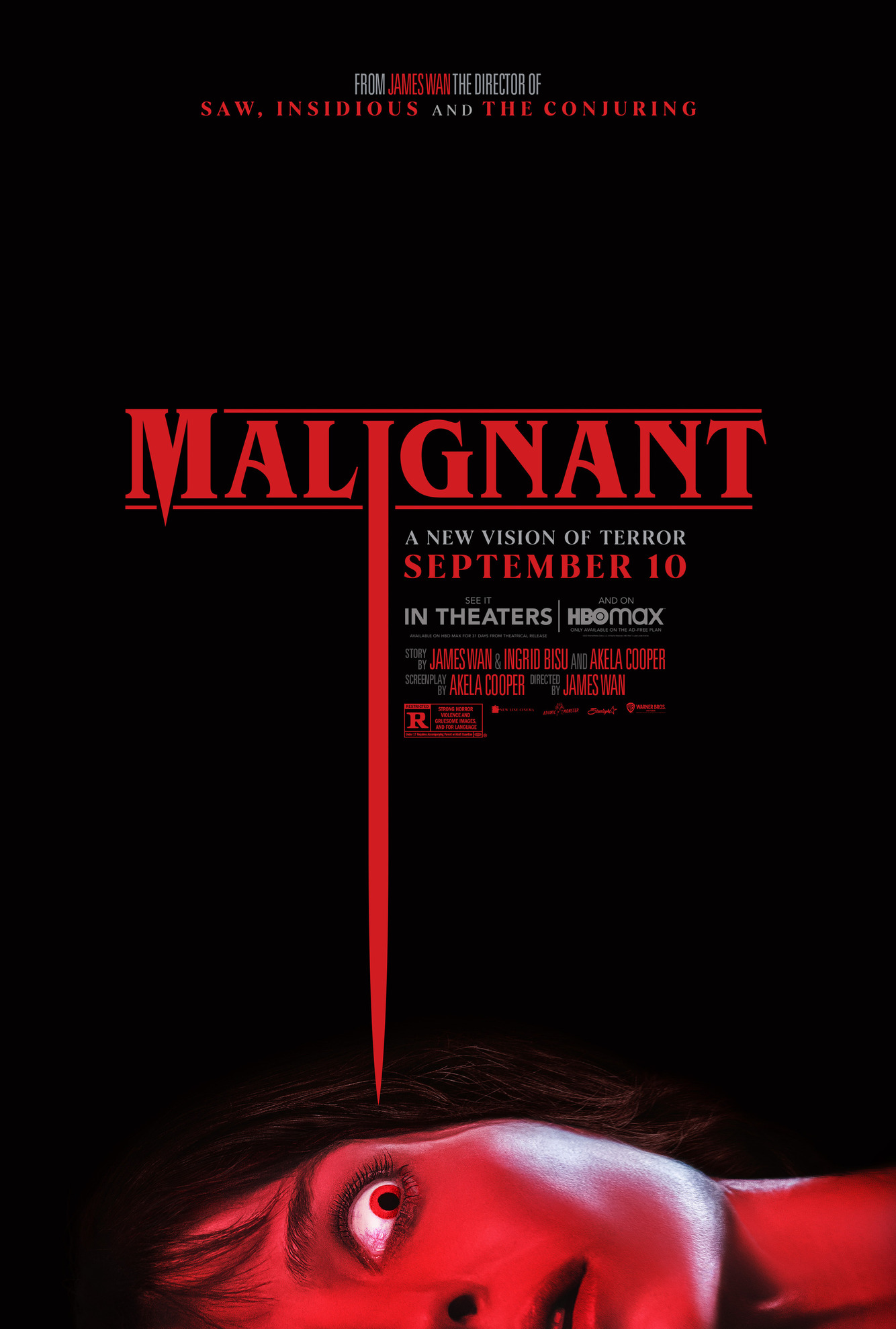 Locandina ufficiale verticale di Malignant
