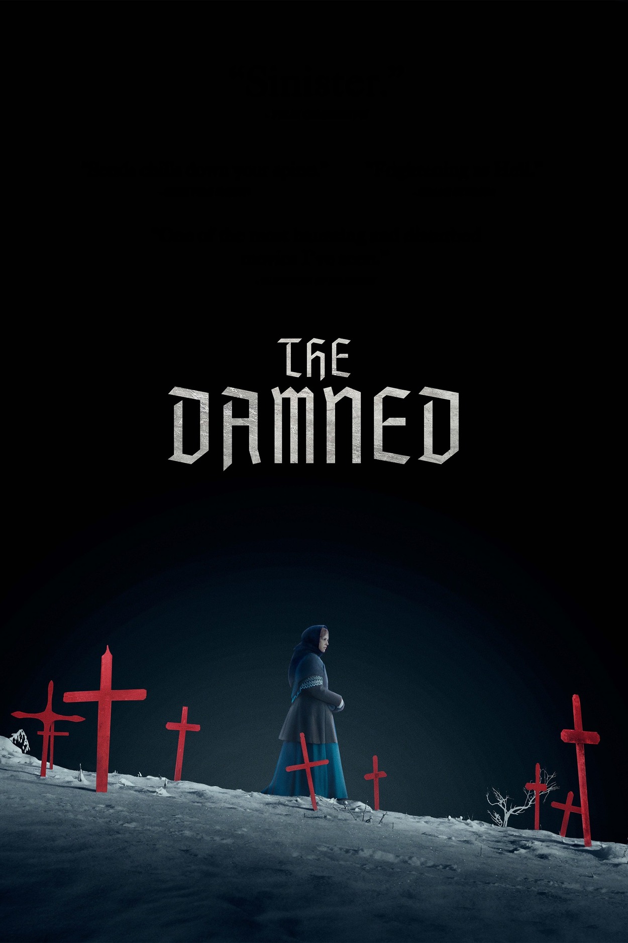 Locandina verticale ufficiale di The Damned, film horror del 2024 diretto da Þórður Pálsson