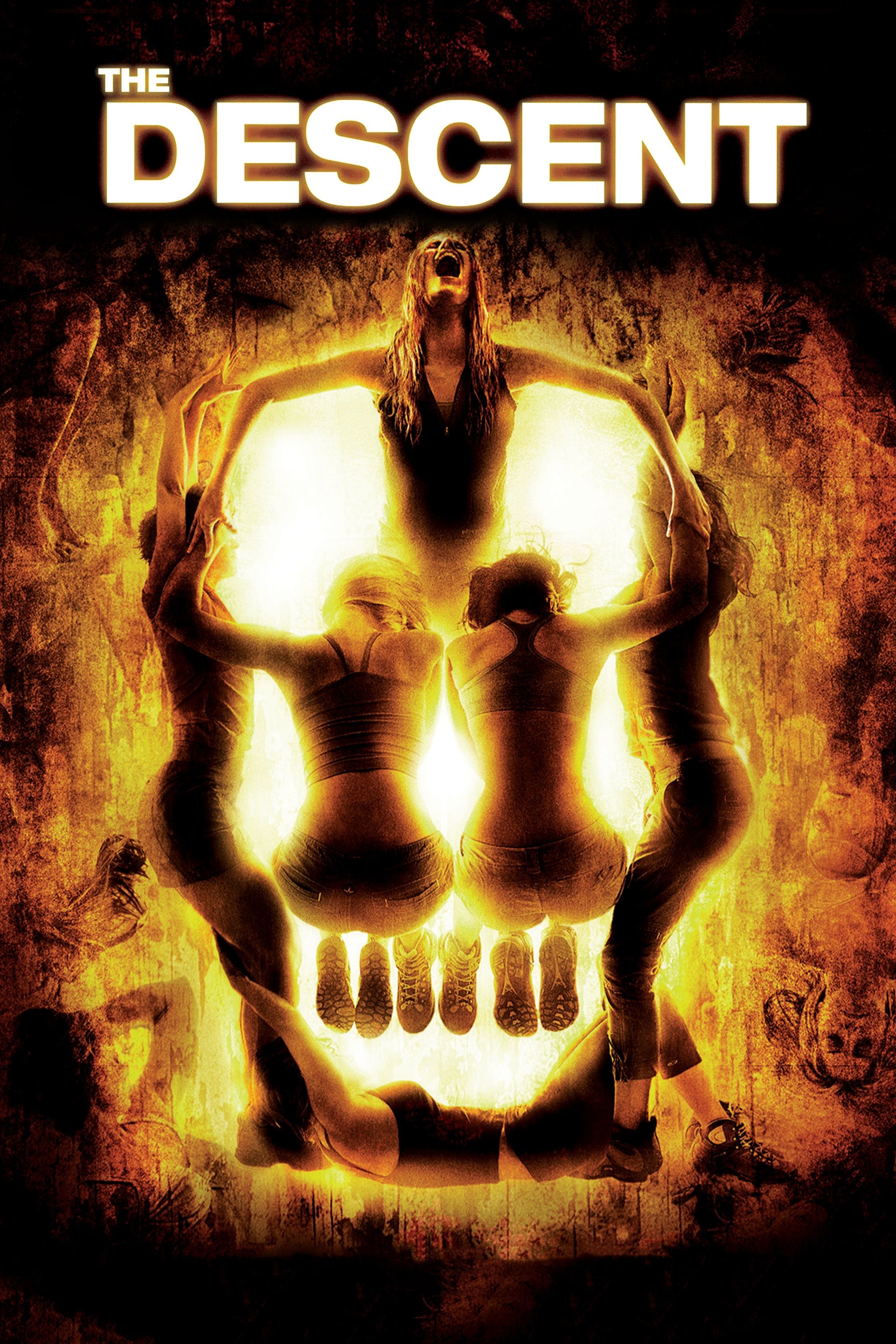 Locandina verticale del film The Descent del 2005.