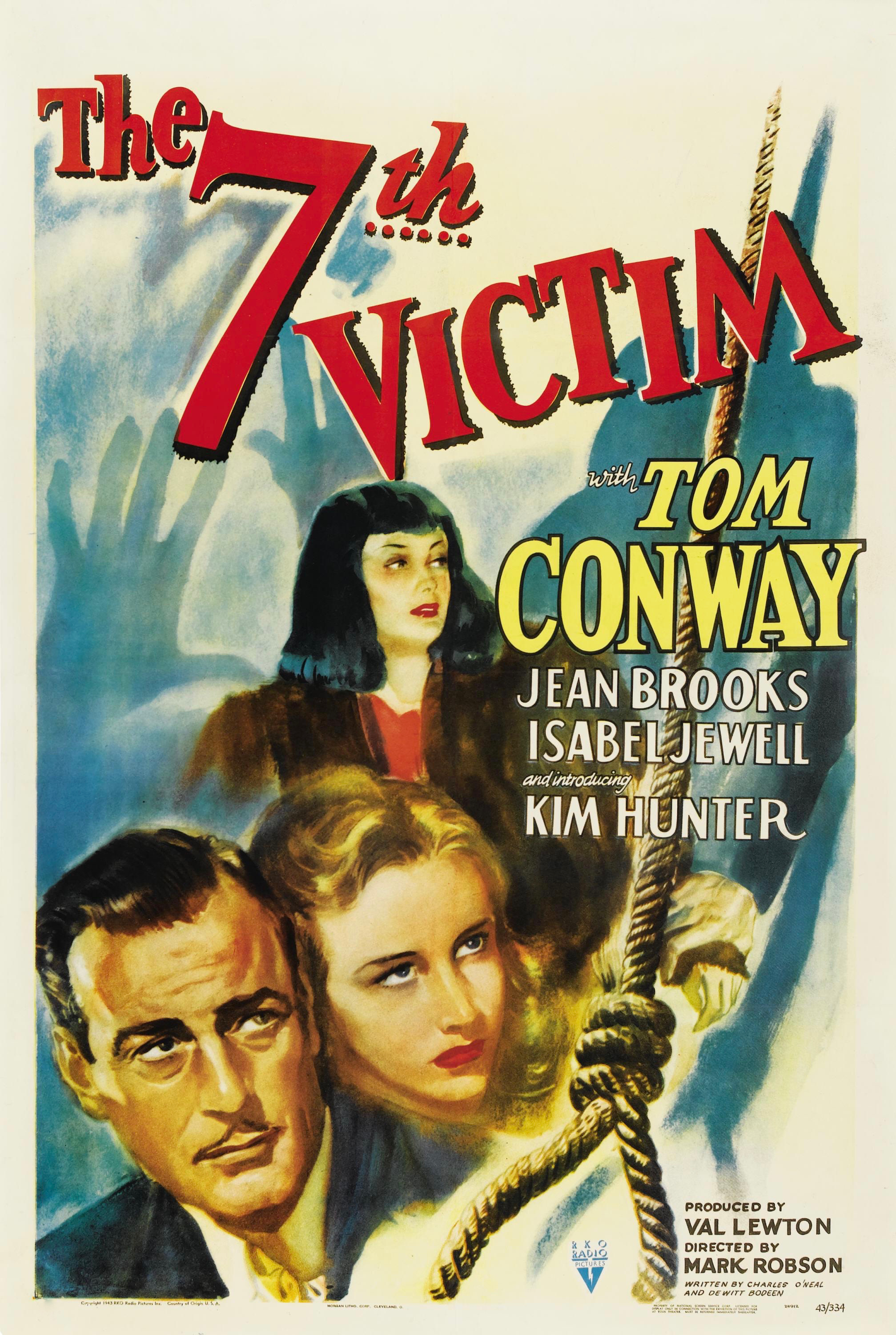 Locandina ufficiale verticale di The Seventh Victim del 1943