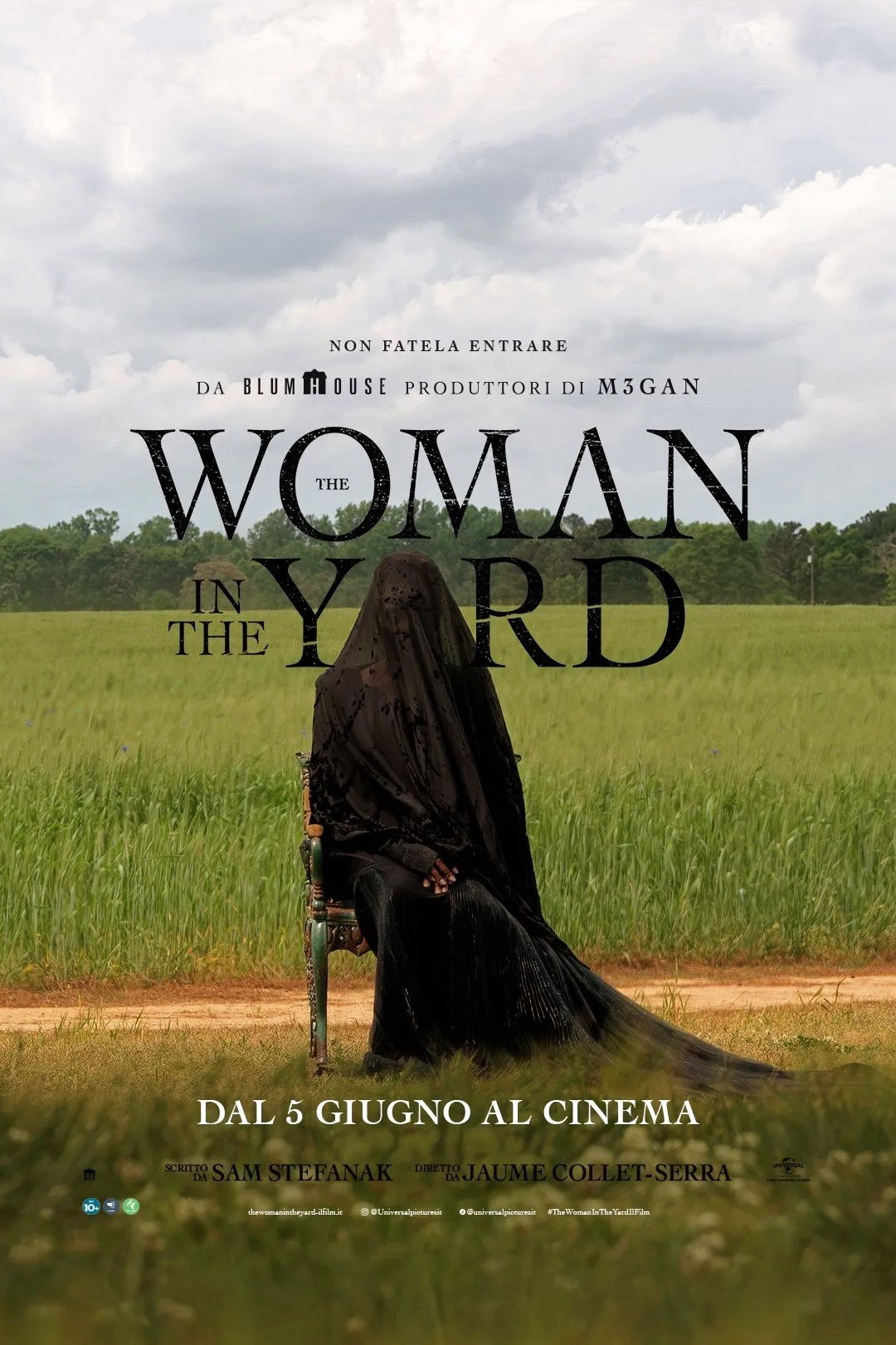 Locandina ufficiale verticale di The Woman in the Yard del 2025